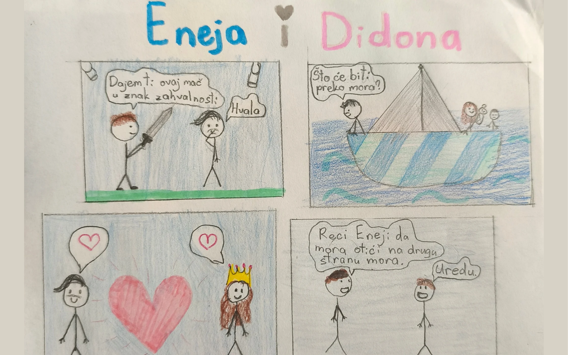 Mitovi u stripu – kreativnost na satu latinskog jezika